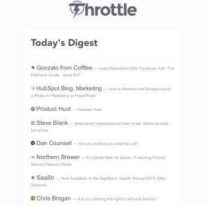 Productivity expert Maura Nevel Thomas recommends the Throttle email management tool.