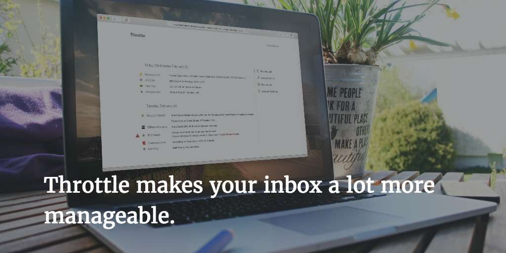 Productivity expert Maura Nevel Thomas recommends the Throttle email management tool.