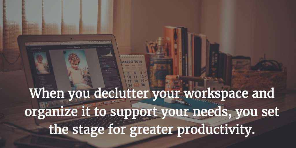 Organization tips to spring clean your office from productivity expert Maura Nevel Thomas.