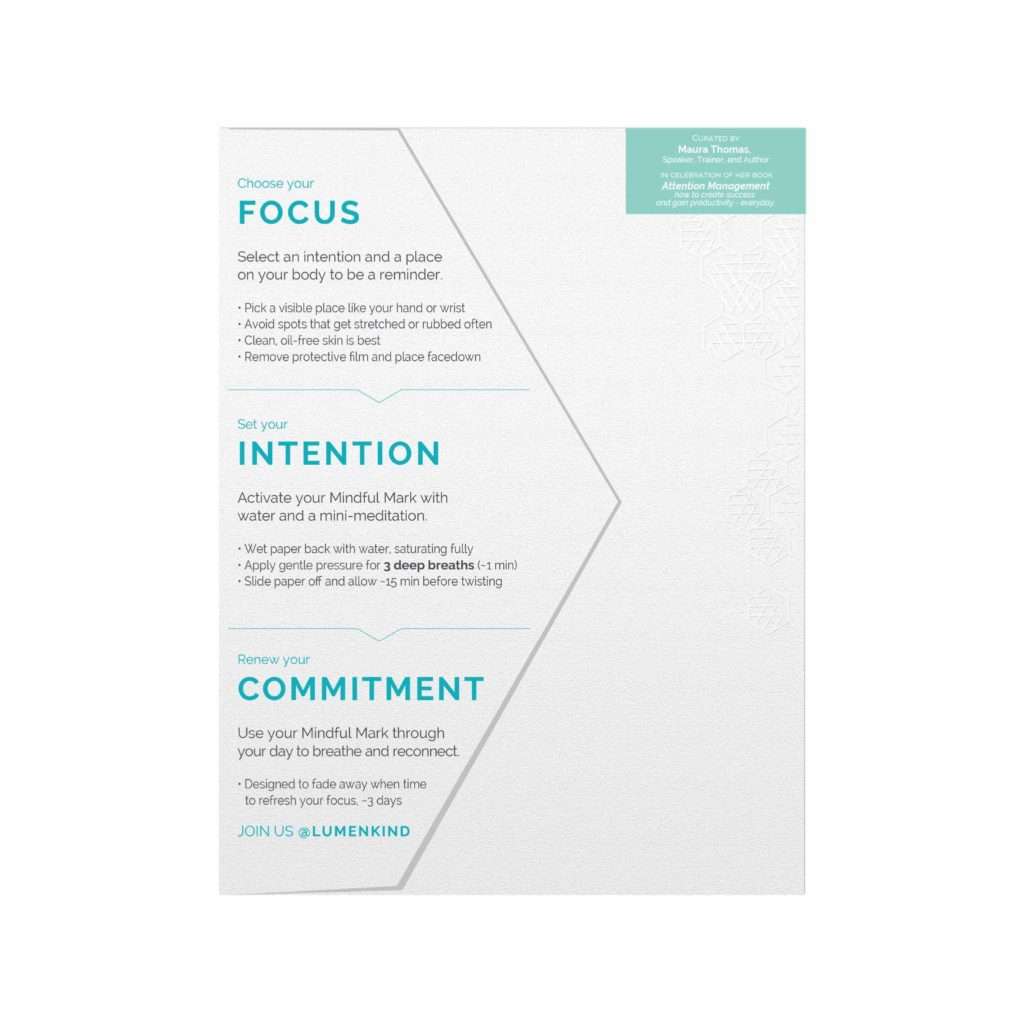 Mindful Marks back of package