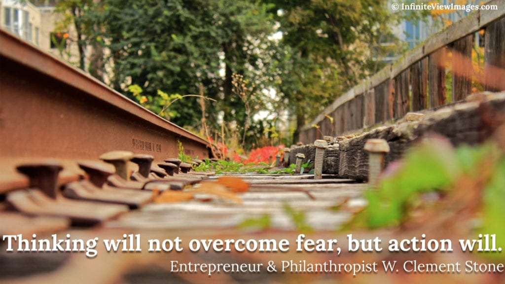 being productive to overcome fear and anxiety